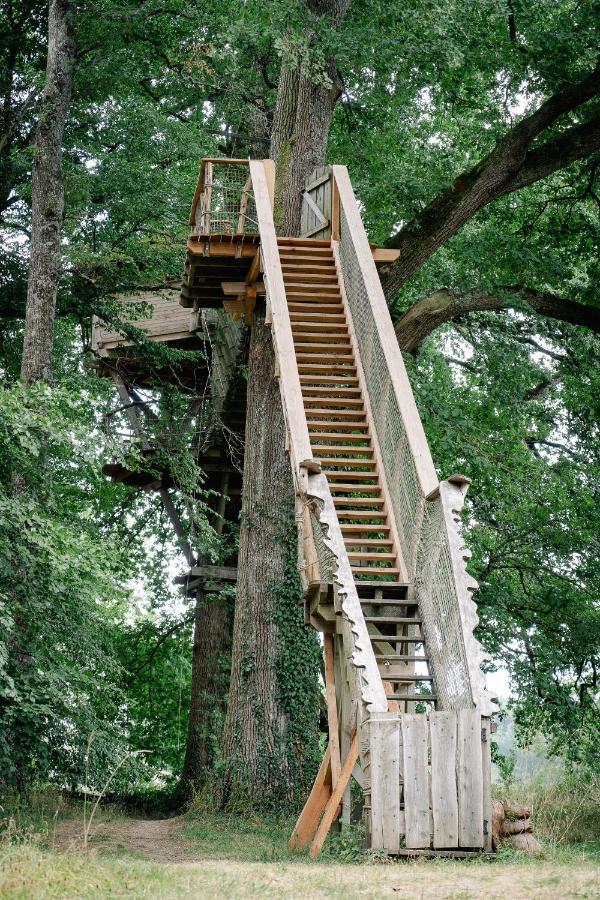 Cabane Perchee Dans Les Arbres Saint-Hilaire-en-Morvan Bagian luar foto